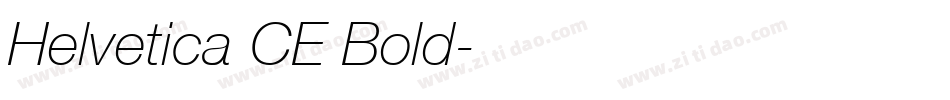 Helvetica CE Bold字体转换